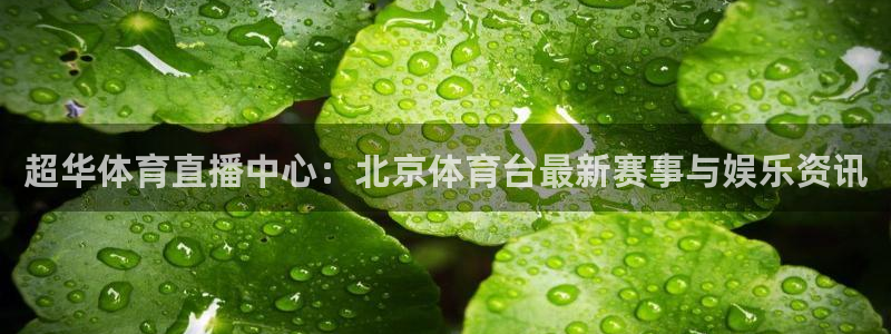 超华体育直播中心：北京体育台最新赛事与娱乐资讯