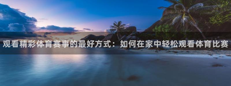 观看精彩体育赛事的最好方式：如何在家中轻松观看体育比赛
